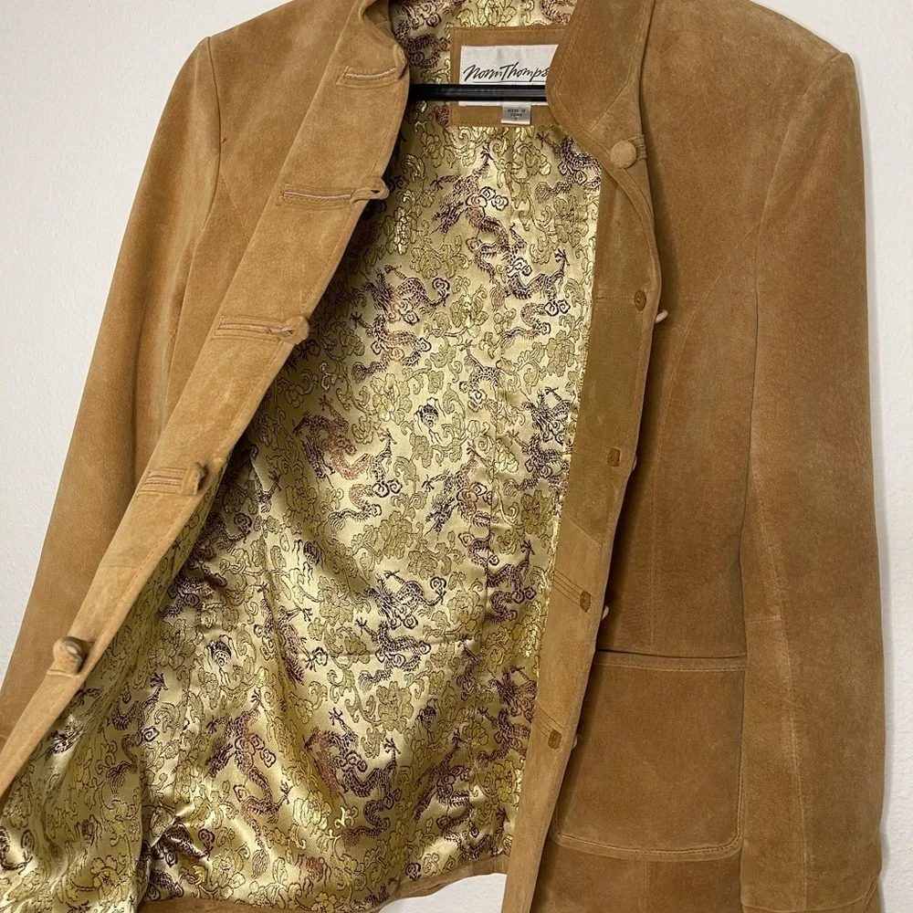 Norm Thompson vintage leather jacket blazer - Picture 8 of 12